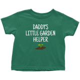 Cute Toddler Shirt - Gardening Toddler Tee - Daddy's Little Garden Helper - Customization Available - Birthday Gift