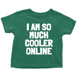 Blogging Toddler Shirt - Blogger Toddler Tee - Funny Birthday Gift - So Much Cooler Online - Many Sizes And Colors Available - All Cotton