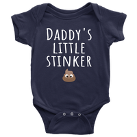 Funny Baby One-Piece - Cute Baby Shirt - Daddy's Little Stinker - Custom Text Available - Baby Shower Or First Birthday Present - Baby Gift