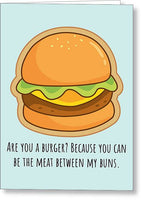 Sexy Greeting Card - Boyfriend or Girlfriend Naughty Card - Dirty Card - Valentine's Day - My Buns - Greeting Card