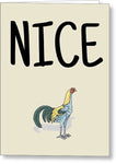 Sexy Valentine Card - Nice Cock - For Husband Or Boyfriend - Naughty Greeting Card - Greeting Card