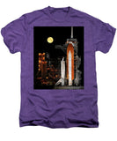 Sts-119 Shuttle Discovery With Moon - Men's Premium T-Shirt