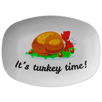 Cute Thanksgiving Platter - Turkey Serving Dish - Thanksgiving Gift Idea - It's Turkey Time