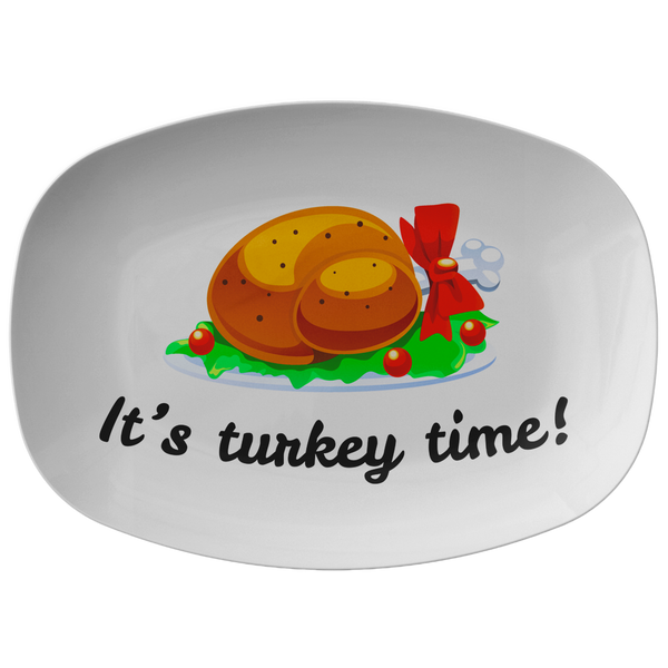 Cute Thanksgiving Platter - Turkey Serving Dish - Thanksgiving Gift Idea - It's Turkey Time