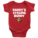 Cute Baby One-Piece- Cycling Baby Shirt - Daddy's Cycling Buddy - Customizing Available - Baby Shower Gift - Many Sizes And Colors Available