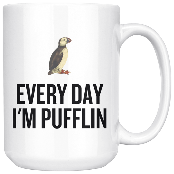 custom order - pufflin - 15oz mug