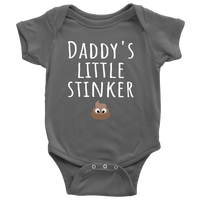 Funny Baby One-Piece - Cute Baby Shirt - Daddy's Little Stinker - Custom Text Available - Baby Shower Or First Birthday Present - Baby Gift