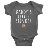 Funny Baby One-Piece - Cute Baby Shirt - Daddy's Little Stinker - Custom Text Available - Baby Shower Or First Birthday Present - Baby Gift