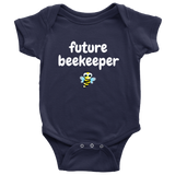Cute Baby Bee One-Piece- Beekeeping Baby Shirt - Future Beekeeper - Baby Shower or First Birthday Present - Many Sizes And Colors Available