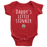 Funny Baby One-Piece - Cute Baby Shirt - Daddy's Little Stinker - Custom Text Available - Baby Shower Or First Birthday Present - Baby Gift