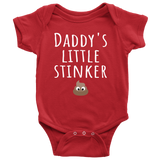 Funny Baby One-Piece - Cute Baby Shirt - Daddy's Little Stinker - Custom Text Available - Baby Shower Or First Birthday Present - Baby Gift