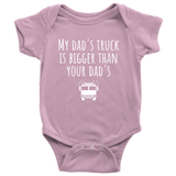 Cute Baby One-Piece - Firefighter Baby Shirt - My Dad's Truck - Firetruck One-Piece - Baby Shower Gift Idea - Many Sizes And Colors