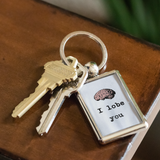 Nerd Keychain - I Lobe You