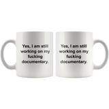 custom order - documentary - 11oz mug