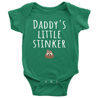 Funny Baby One-Piece - Cute Baby Shirt - Daddy's Little Stinker - Custom Text Available - Baby Shower Or First Birthday Present - Baby Gift