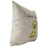 Cute Duckling Throw Pillow - Boyfriend or Girlfriend Gift Idea - Valentine or Birthday Gift - Cute Romantic Present