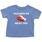Butcher Toddler Shirt - Cute Butcher Toddler Tee - Pleased To Meat You - Birthday Gift