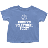 Volleyball Toddler Shirt - Volleyball Toddler Tee - Birthday Gift For Toddler - Mommy's Volleyball Buddy - Many Sizes And Colors - Cotton