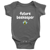 Cute Baby Bee One-Piece- Beekeeping Baby Shirt - Future Beekeeper - Baby Shower or First Birthday Present - Many Sizes And Colors Available