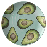 Avocado Plate - Avocado Lover Gift - Vegan Gift Idea - Healthy Food, Wellness - Foodie, Health Nut - Vegan Dinner Plate