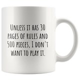 custom order - 30 pages of rules - 11oz