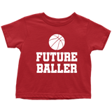 Basketball Toddler Shirt - Basketball Player Toddler Tee - Birthday Gift For Future Basketball Player - Future Baller - Many Sizes, Colors