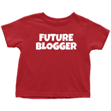 Blogging Toddler Shirt - Blogger Toddler Tee - Gift For Blogger's Kid - Future Blogger - Many Sizes And Colors - Birthday Gift Idea