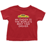Taxi Driver Toddler Shirt - Cab Driver Toddler Tee - Taxicab - World's Best Taxi Driver - Birthday Gift