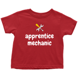 Cute Toddler Shirt- Mechanic Toddler Tee - Apprentice Mechanic - Birthday Gift