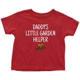 Cute Toddler Shirt - Gardening Toddler Tee - Daddy's Little Garden Helper - Customization Available - Birthday Gift